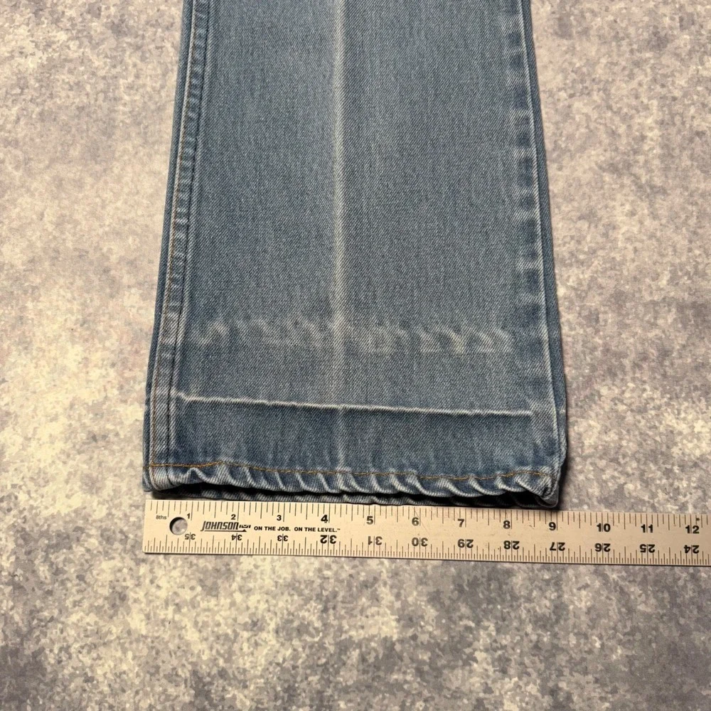 Vintage 70s Levis 517 Orange Tab‎ Mens Bootcut Jeans Light Wash 34x32 USA Made